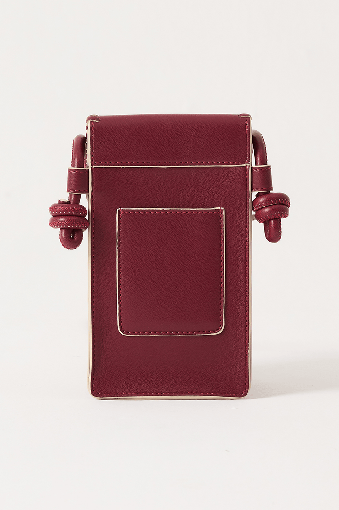Wine Bossa Cellphone Magnet Closure Crossbody Bag_4