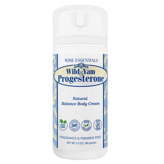 Wise Essentials - Bioidentical Progesterone and Wild Yam Balance Cream 3.5 oz - RealLifeHealing