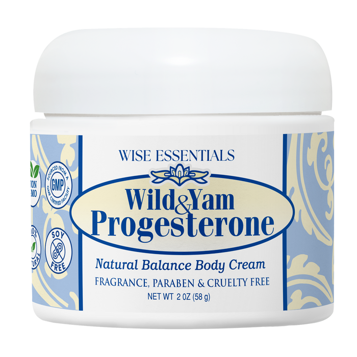 Wise Essentials - Bioidentical Progesterone and Wild Yam Cream 2 oz - RealLifeHealing