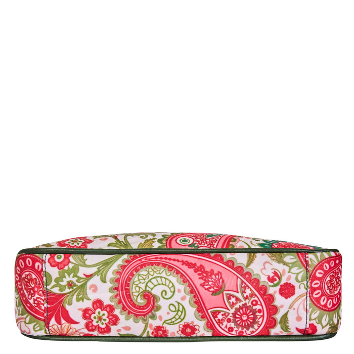 Women's paisley crossbody hobo sling bag for work, travel, and daily use-bottom view
