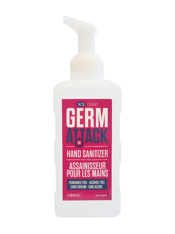 X3 Germ Attack Alcohol Free Hand Sanitizer - 1L