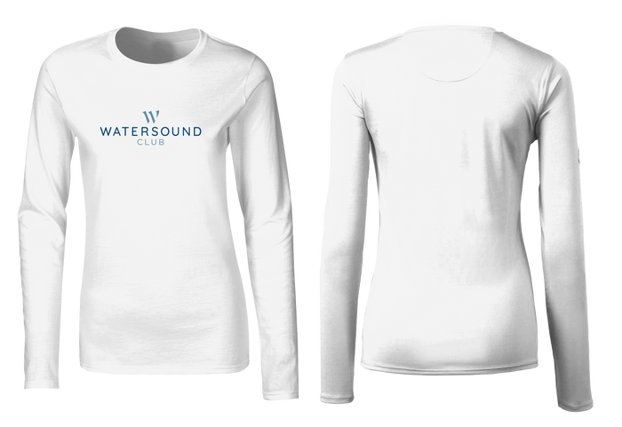 Youth White LS SPF Tee