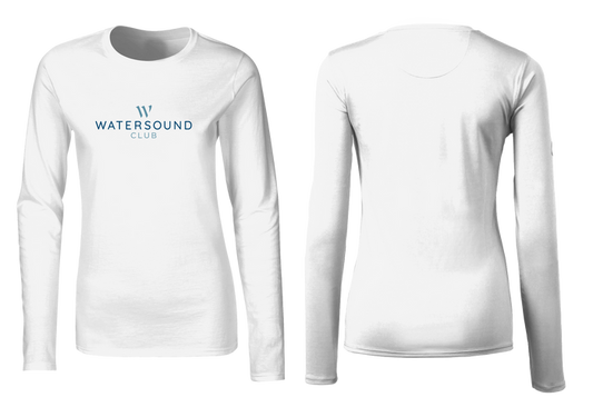 Youth White LS SPF Tee