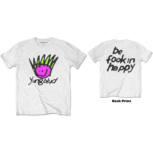 YUNGBLUD - FACE - T-Shirt White (Back Print)