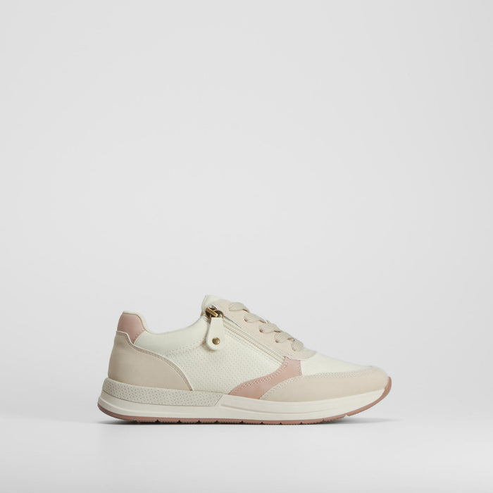 Zapatilla deportiva casual beige SENDA ROAD