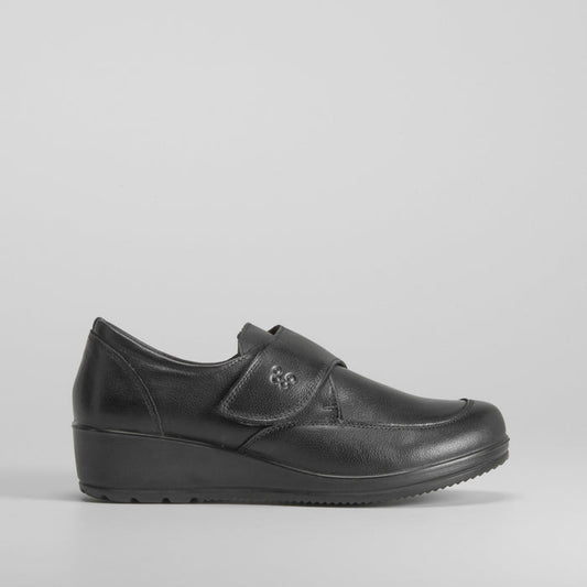 Zapato velcro confort piel COMFEET
