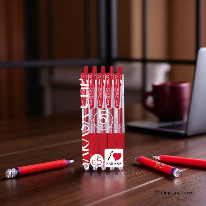 Zebra Sarasa Clip Gel 5 Red Ballpoint Pen
