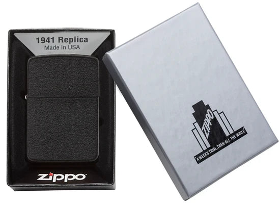 Zippo 1941 Replica Black Crackle - 28582