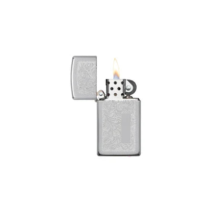 Zippo Slim Venetian High Polish Chrome - 1652